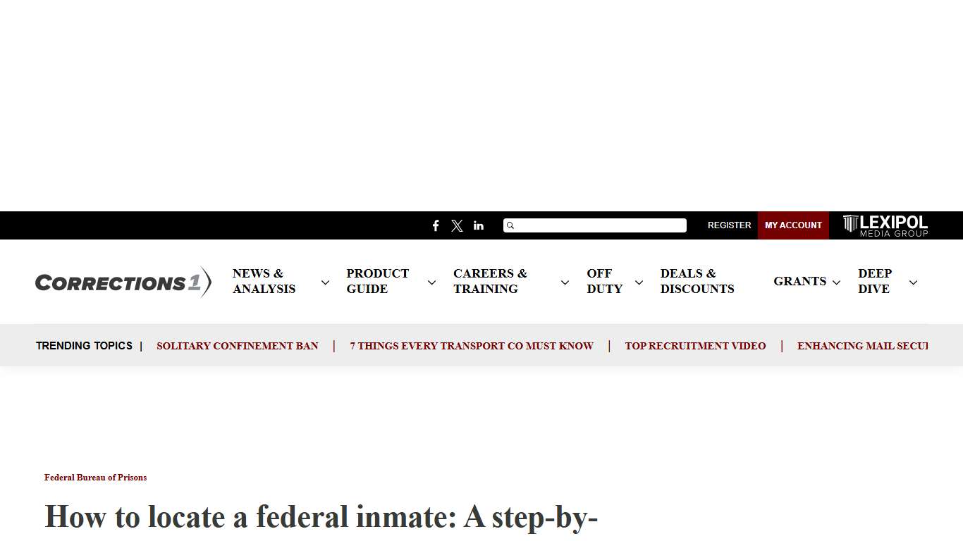 How to locate a federal inmate: Free federal inmate search & lookup guide